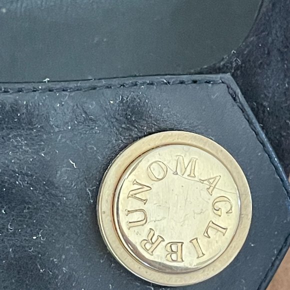 Vintage Bruno Magli Women's Black Leather and Suede Pumps Size 8 - Picture 2 of 8